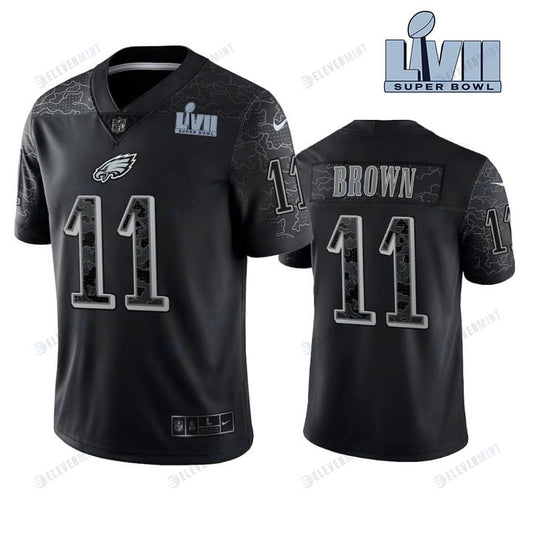 A.J. Brown 11 Philadelphia Eagles Super Bowl LVII Reflective Limited Jersey