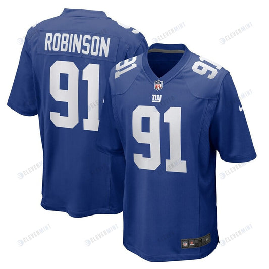A'Shawn Robinson 91 New York Giants Team Game Jersey - Royal